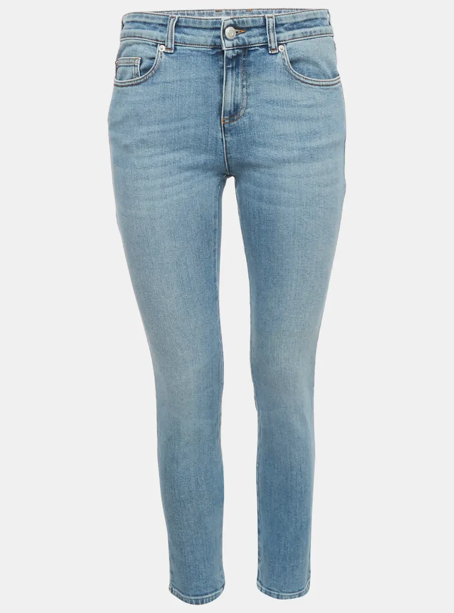 Alexander McQueen Blue Embroidered Denim Skinny Jeans M Waist 29"