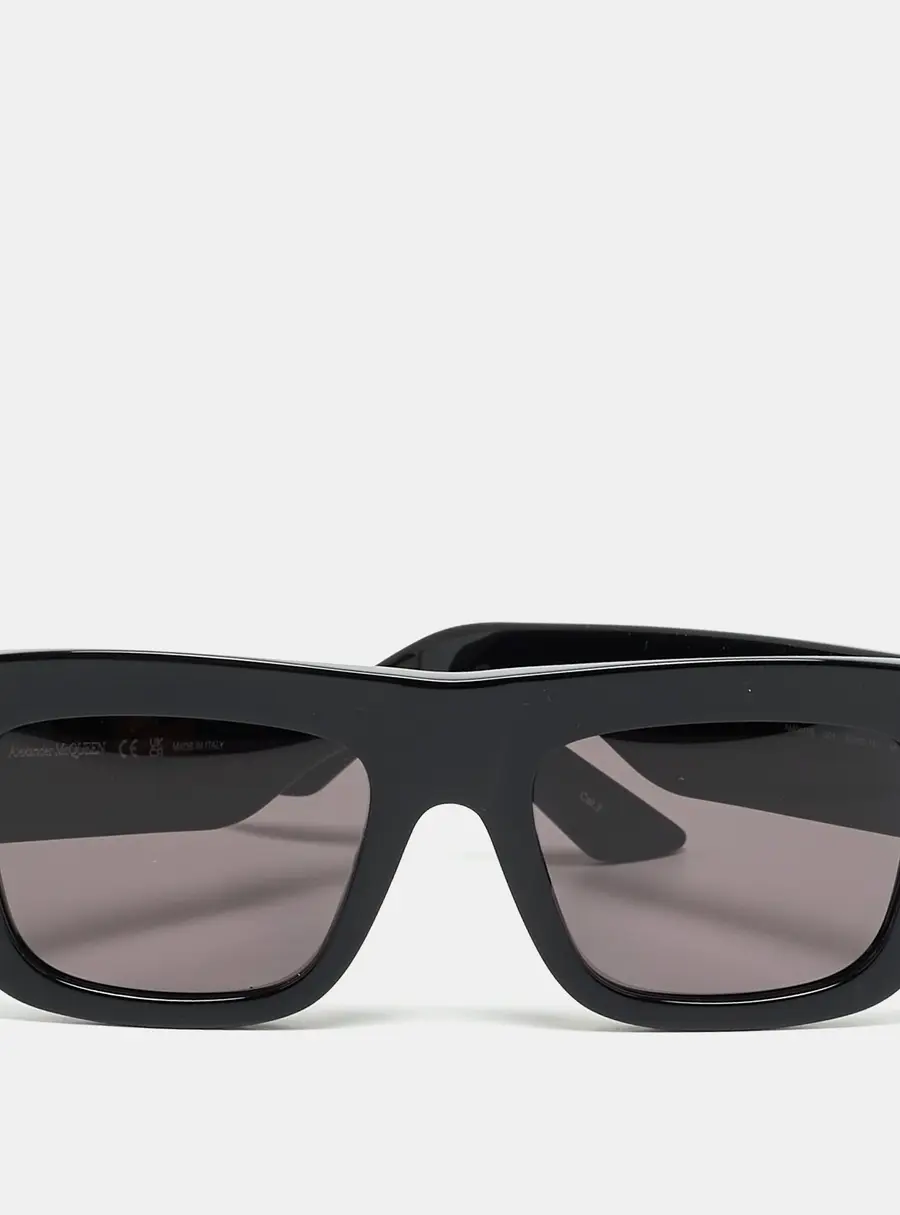 Alexander McQueen Black AM0449S Frame Square Sunglasses