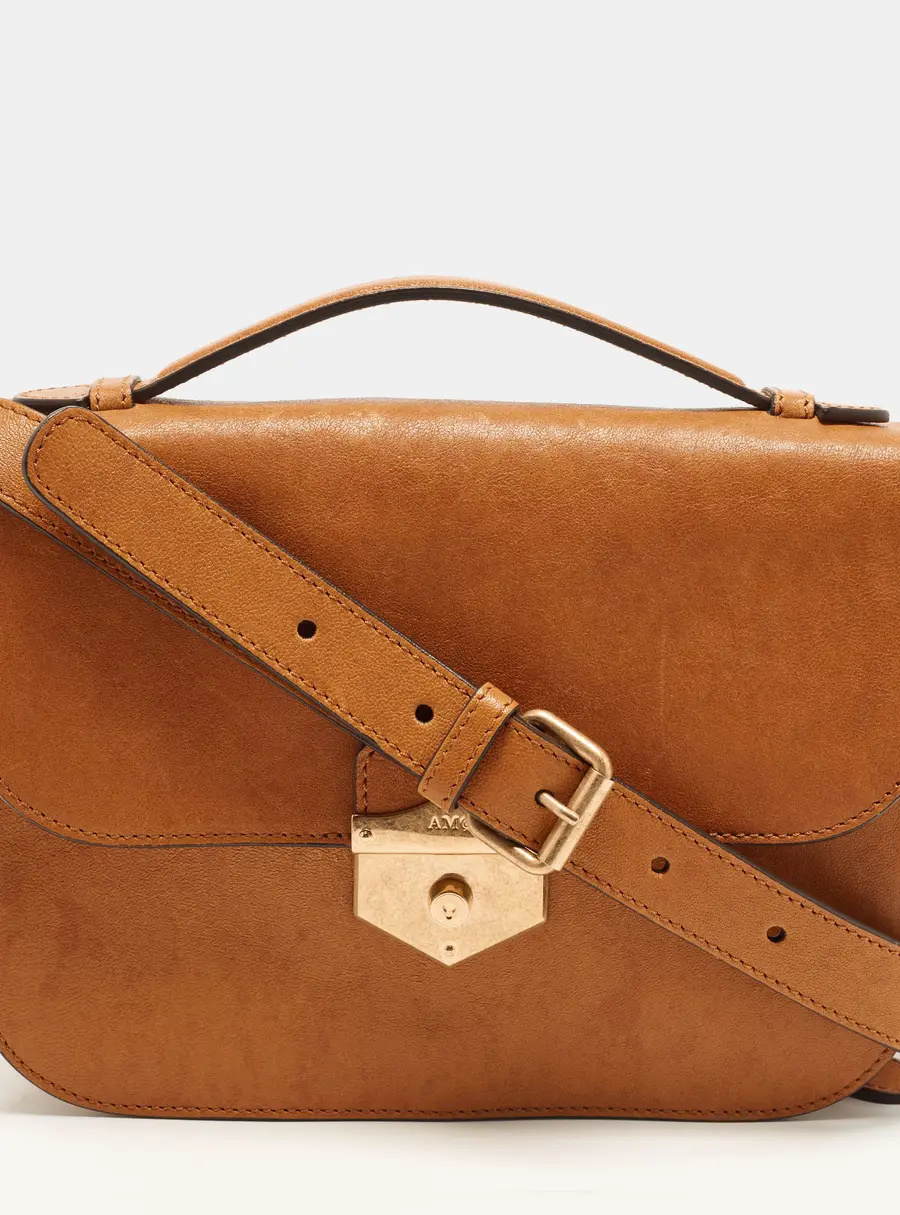 Alexander McQueen Wicca Tan Leather Shoulder Bag