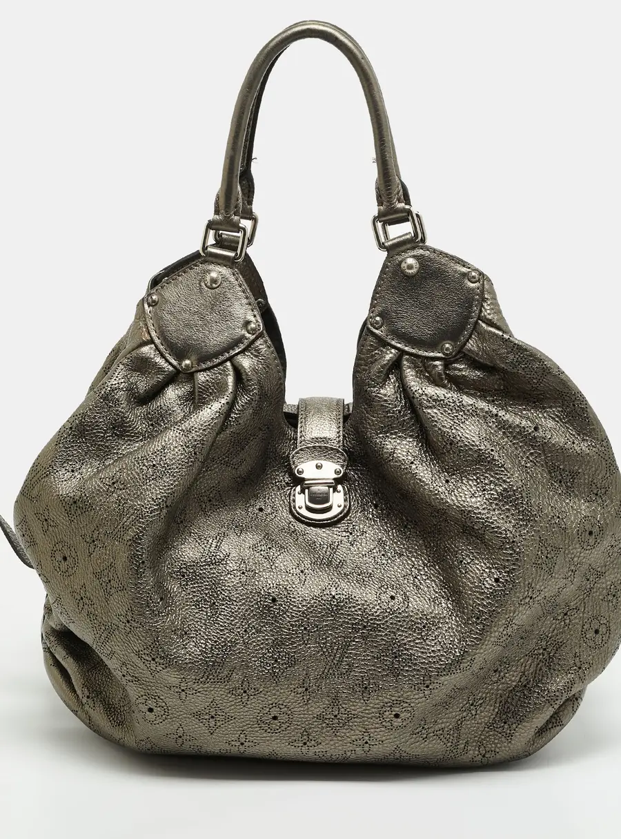 Louis Vuitton Surya XL Metallic Monogram Mahina Leather Bag