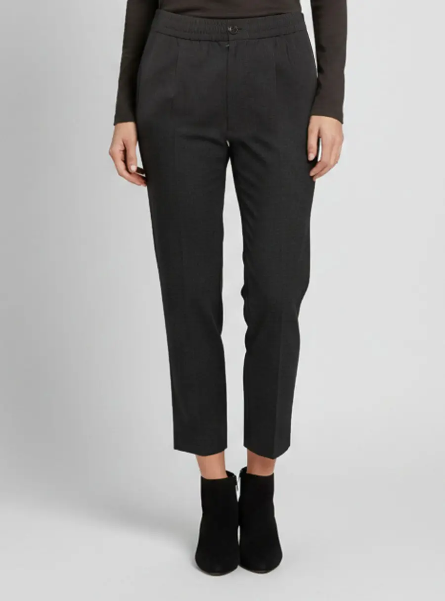 Ami Alexandre Mattiussi Grey Wool Regular Fit Pants S