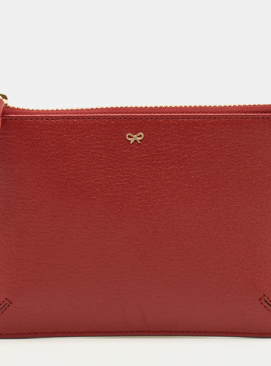 Anya Hindmarch Bespoke Loose Pocket Red Leather Pouch