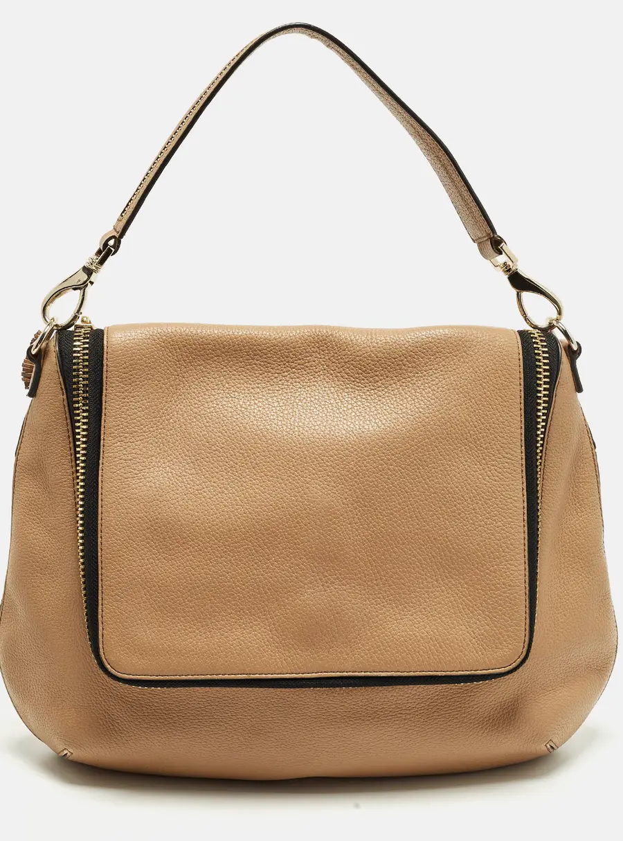 Anya Hindmarch Maxi Zip Brown Leather Hobo