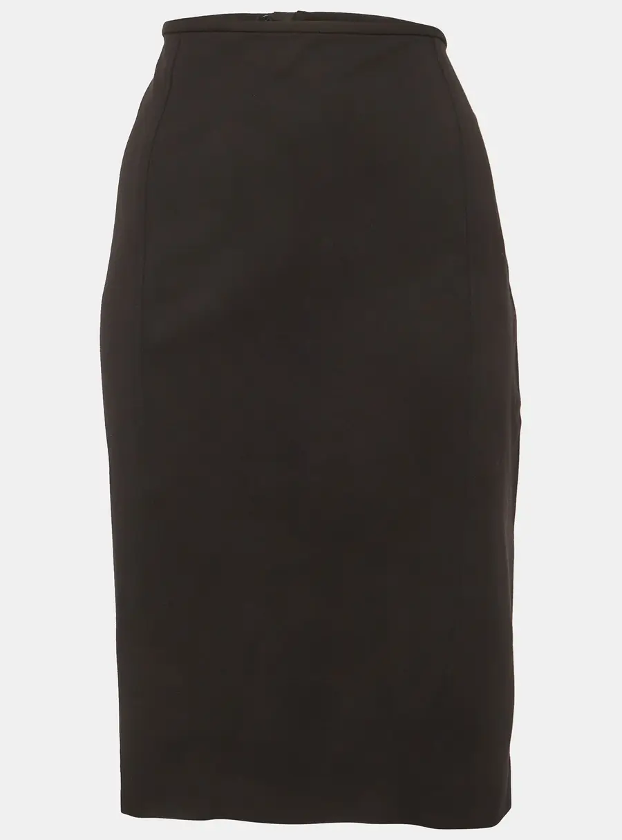 Armani Collezioni Black Jersey Pencil Skirt L