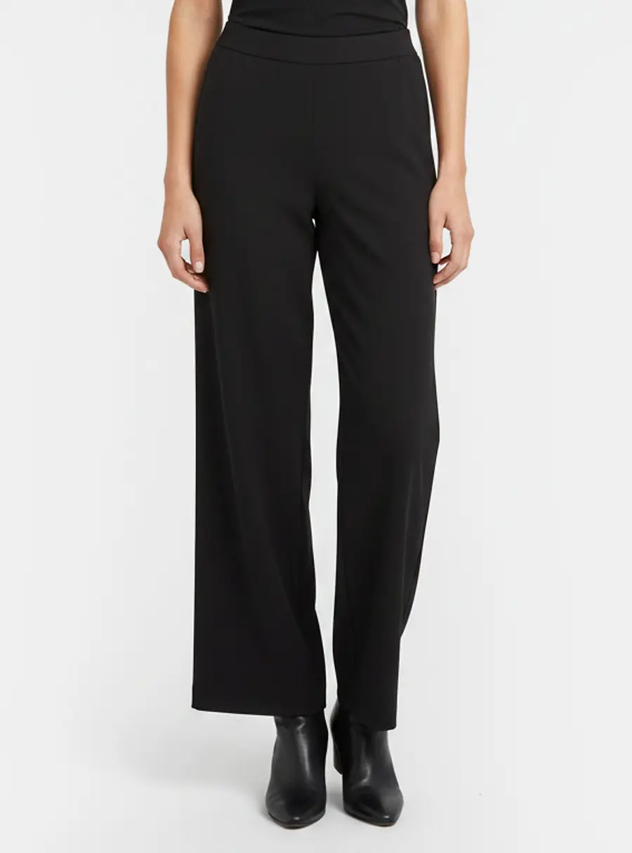 Armani Collezioni Black Wool Formal Trousers M