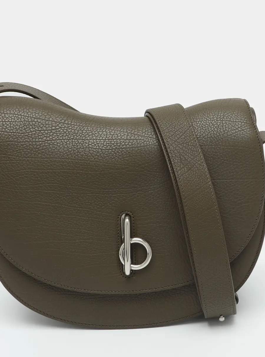 Burberry Rocking Horse Medium Military Leather Hobo