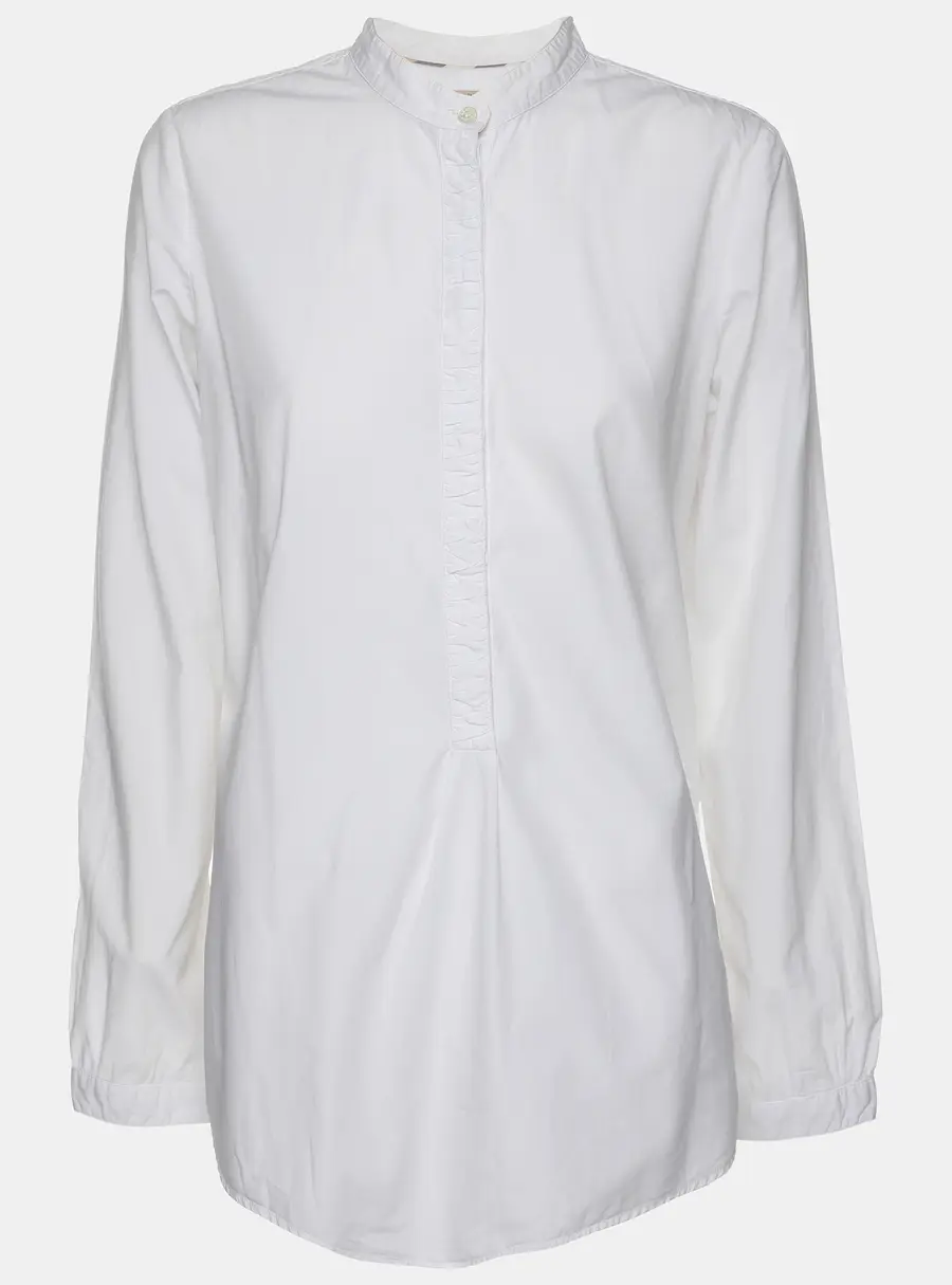 Burberry Brit White Cotton Button Front Top S