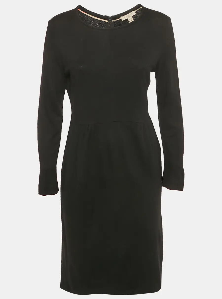 Burberry Brit Black Wool Short Dress M