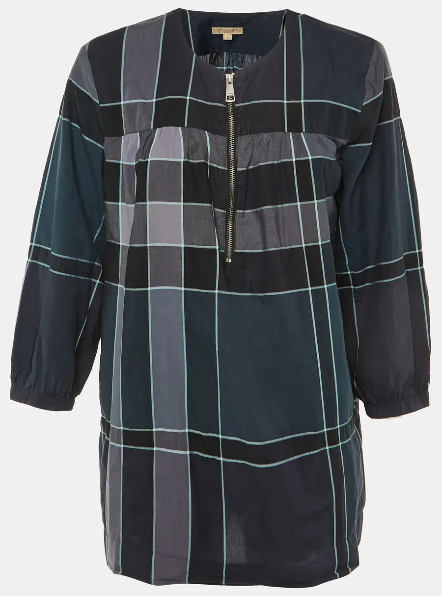 Burberry Brit Grey Checked Cotton Tunic L