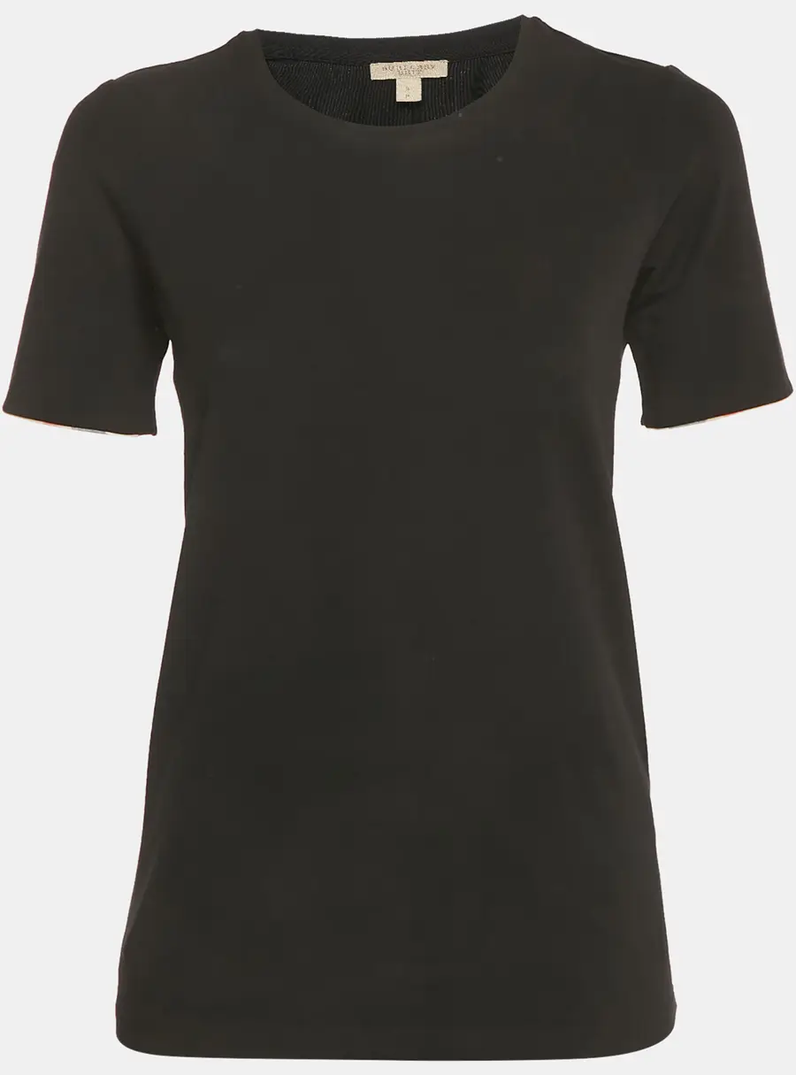 Burberry Black Jersey Crewneck T-Shirt S