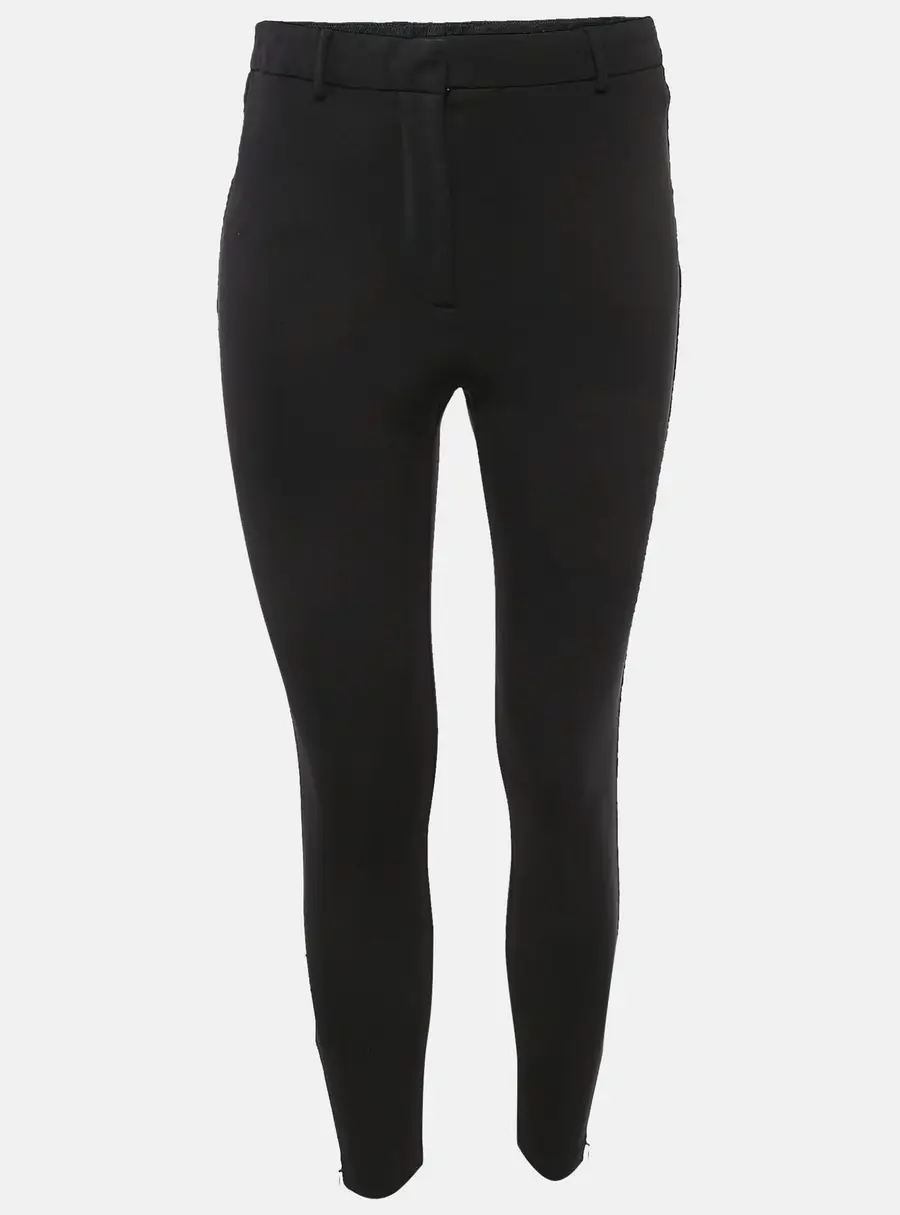 Burberry Black Jersey Skinny Fit Trousers XS