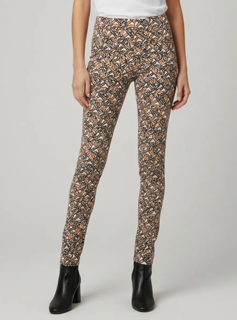 Burberry Multicolour Monogram Print Jersey Leggings XS