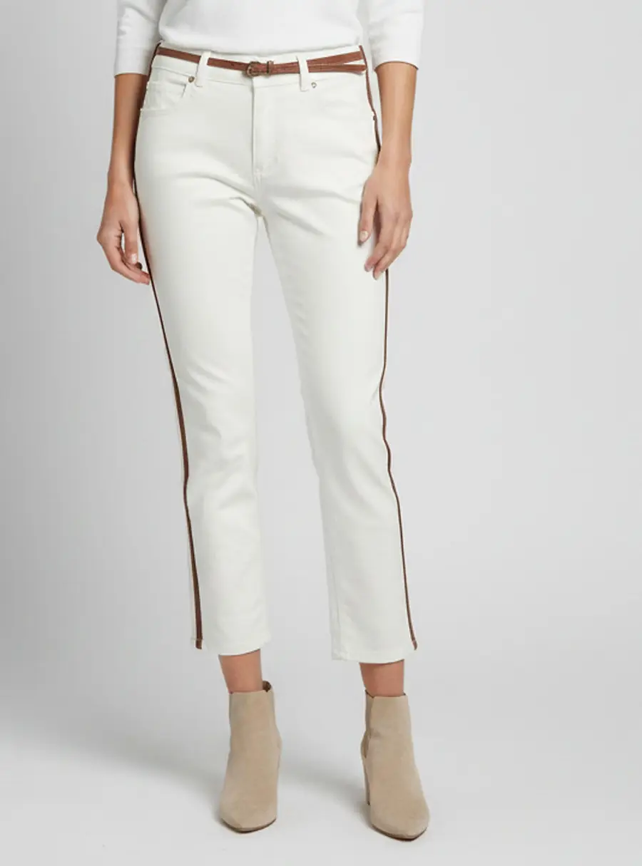 Burberry White Denim Slim Fit Jeans M/ Waist 30 "