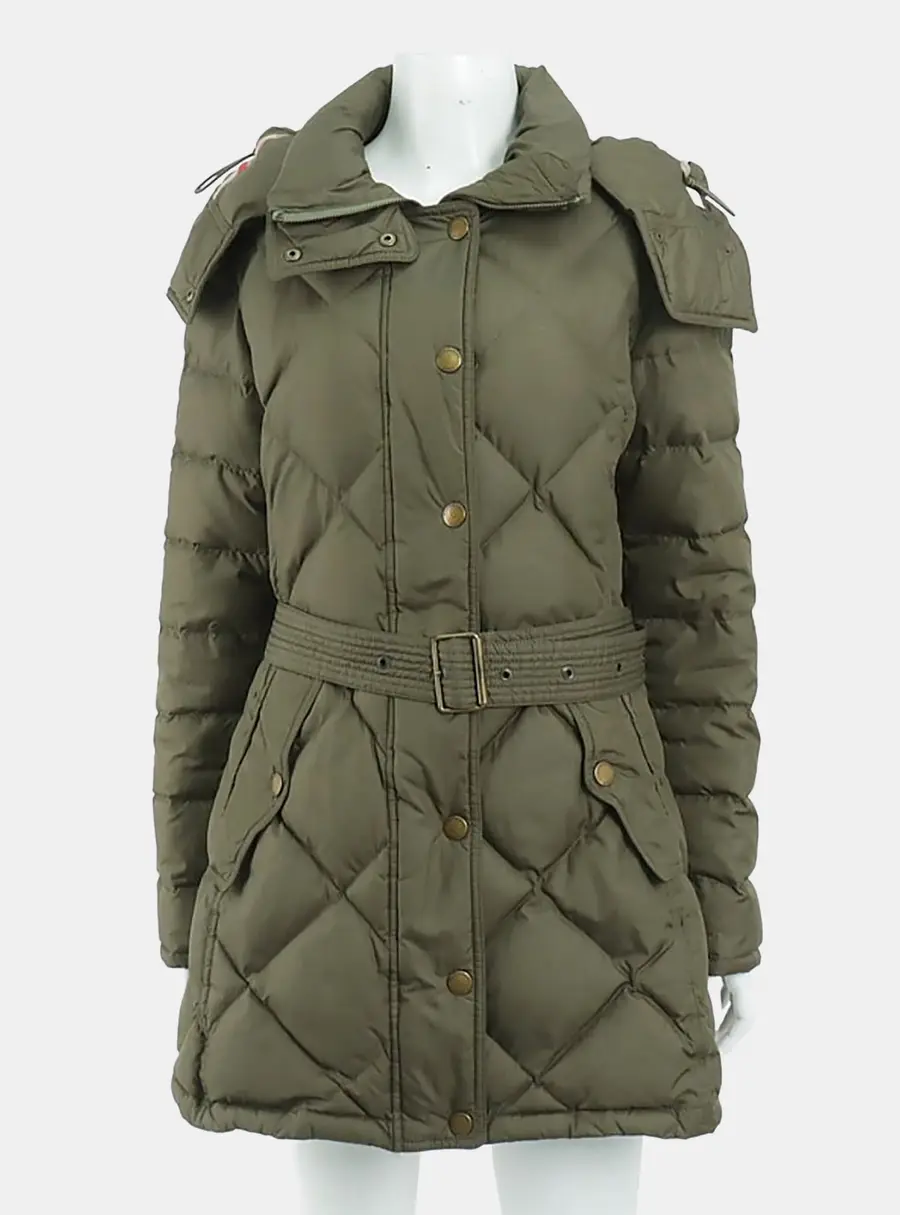 Burberry Britline Down Padded Green Polyester Jumper Size M