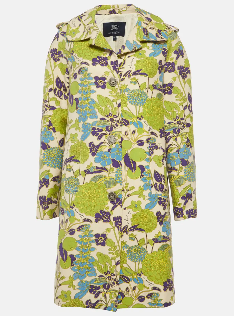 Burberry Green Camden Wool Coat M