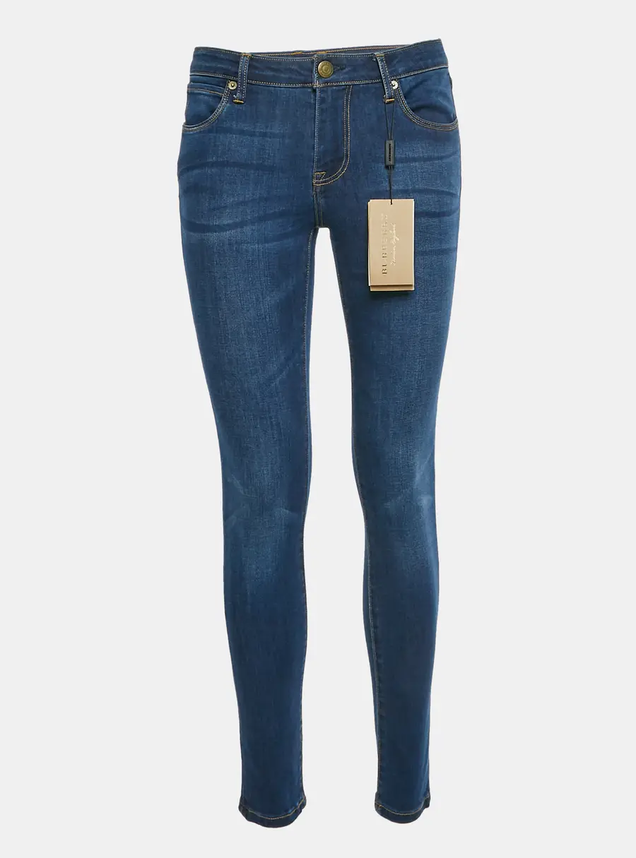 Burberry Blue Denim Skinny Low-Rise Jeans M/Waist 28"