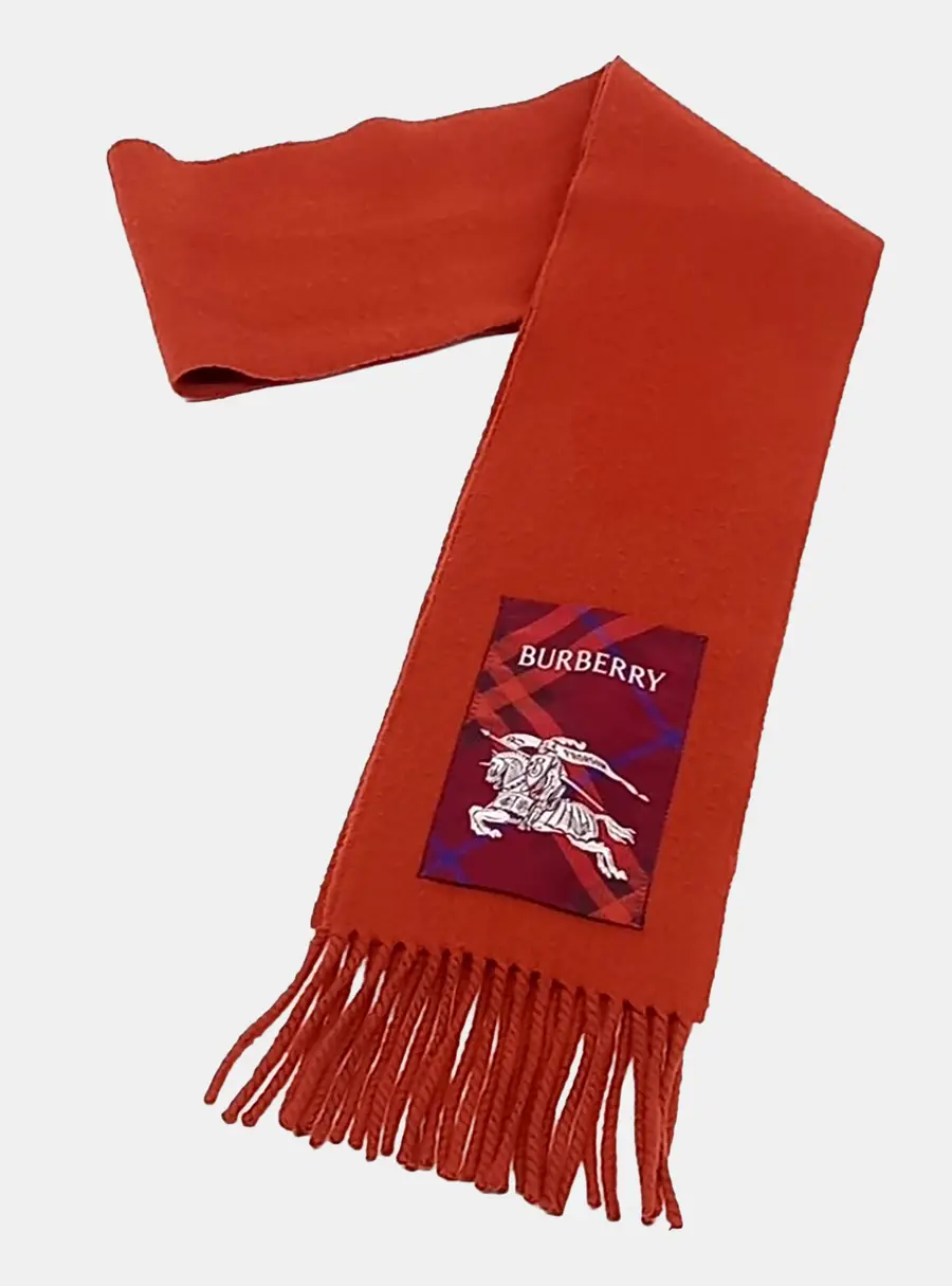Burberry cashmere red muffler