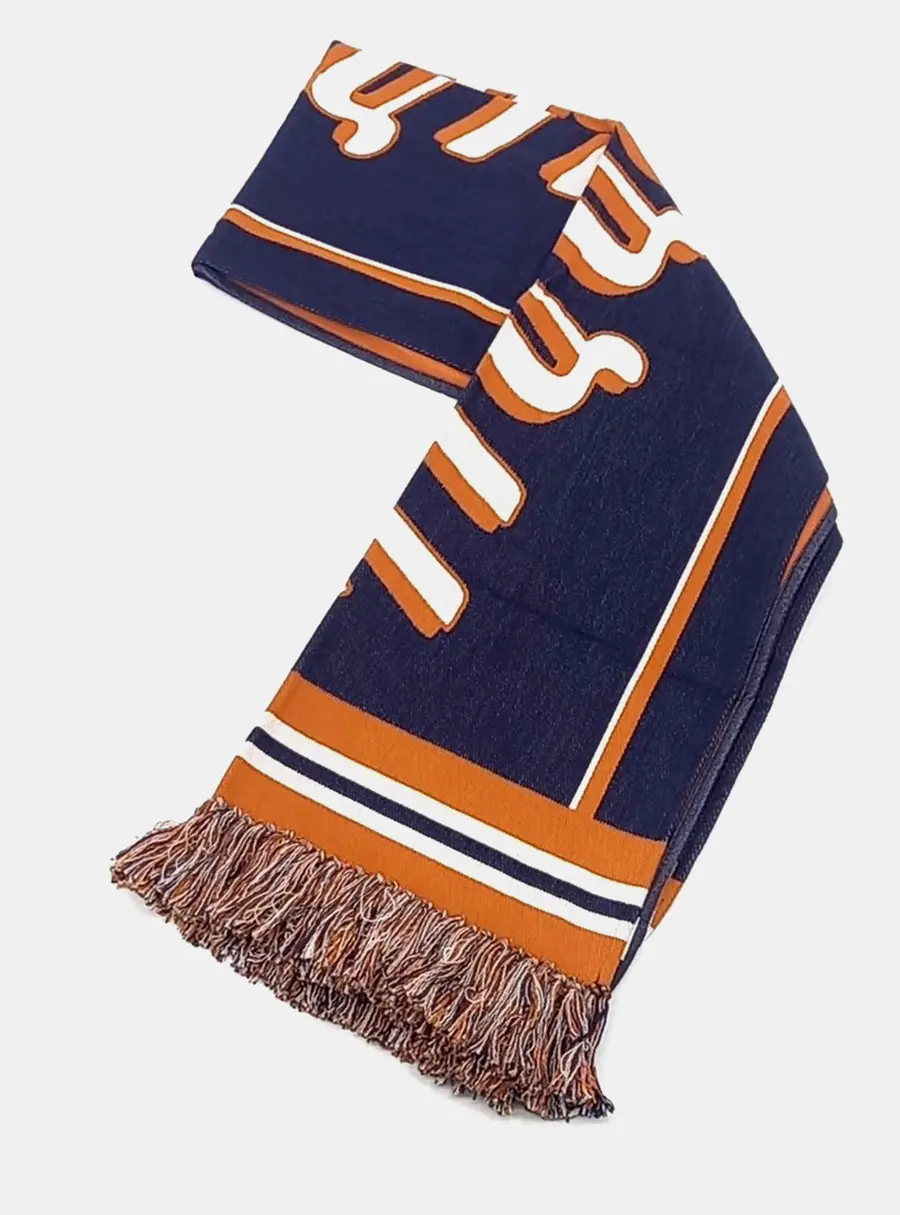 Burberry Multicolor/Navy Blue Cotton Muffler