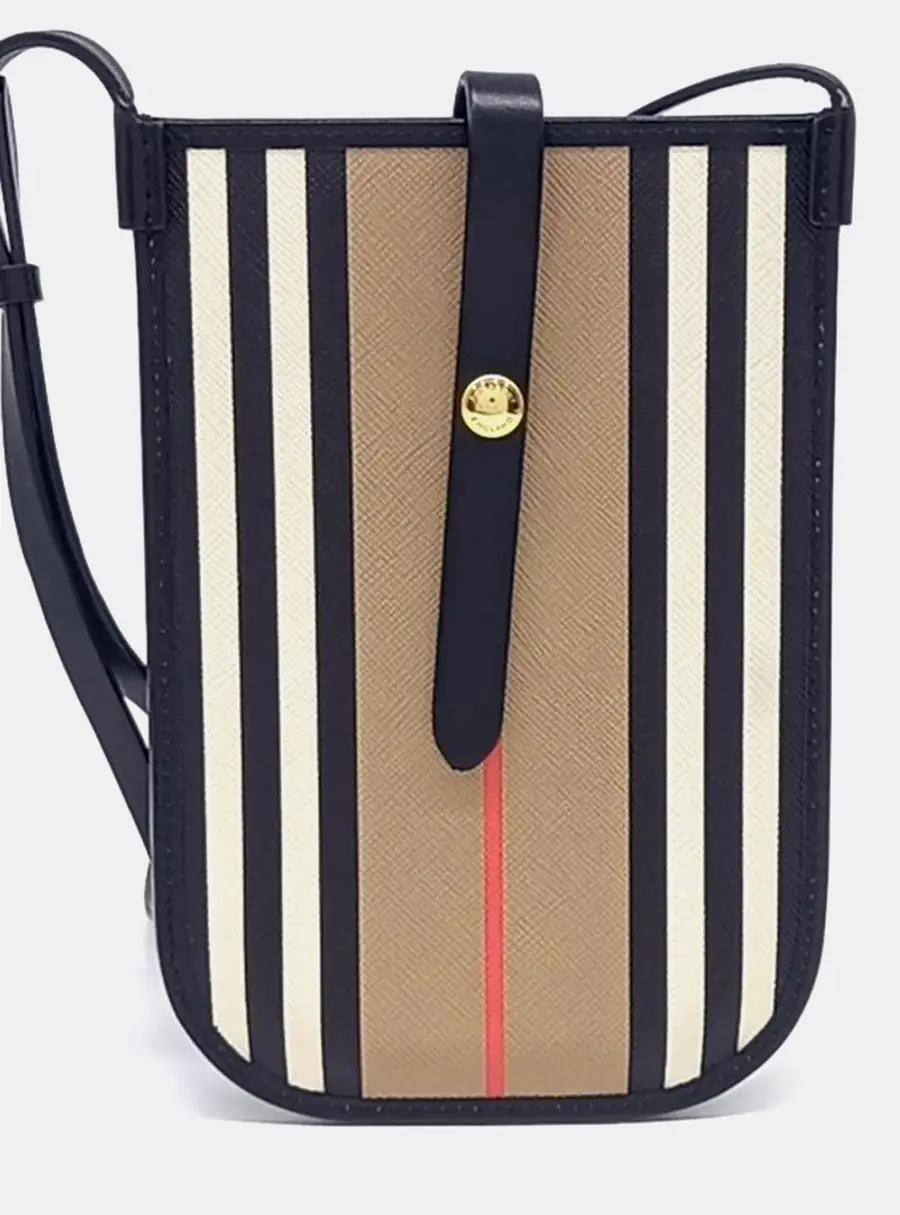 Burberry Multicolor Leather Phone Holder and Mini Crossbody bag
