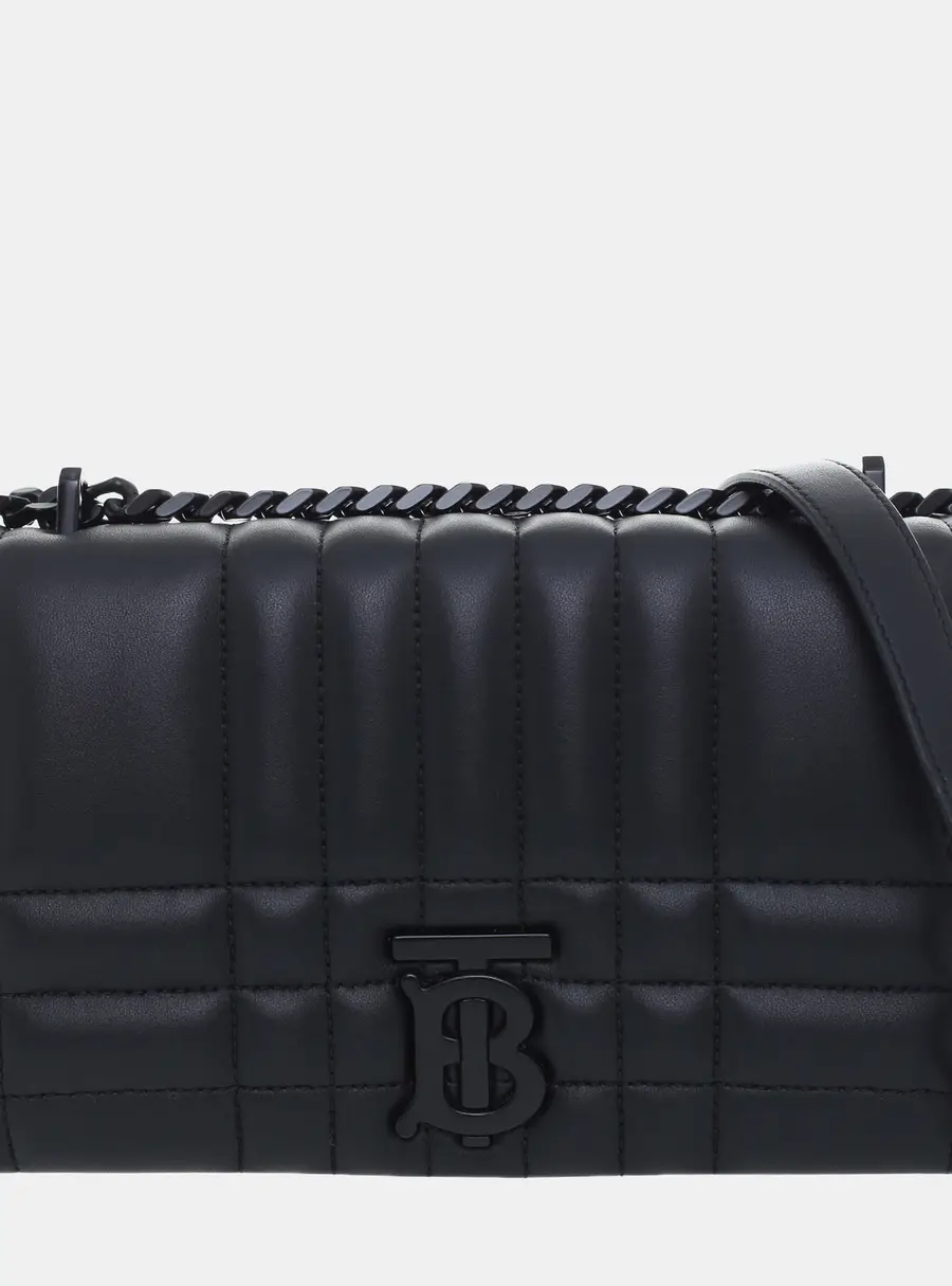 Burberry Black Leather Small Lola Crossbody Bag