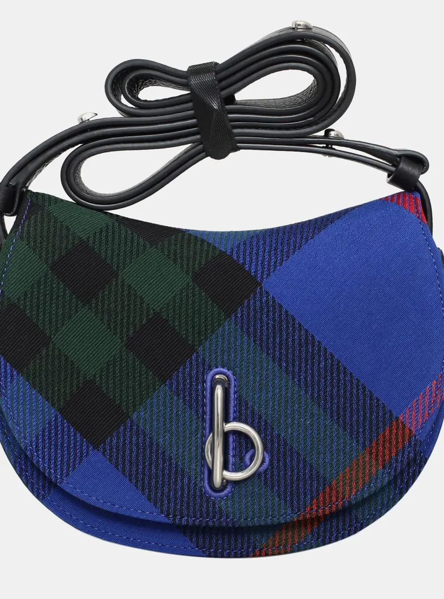 Burberry Rocking Horse Mini Blue Leather Shoulder Bag