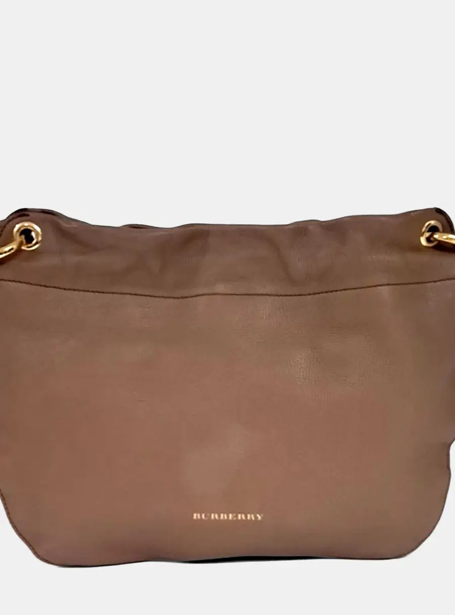 Burberry Beige Leather Crossbody Bag