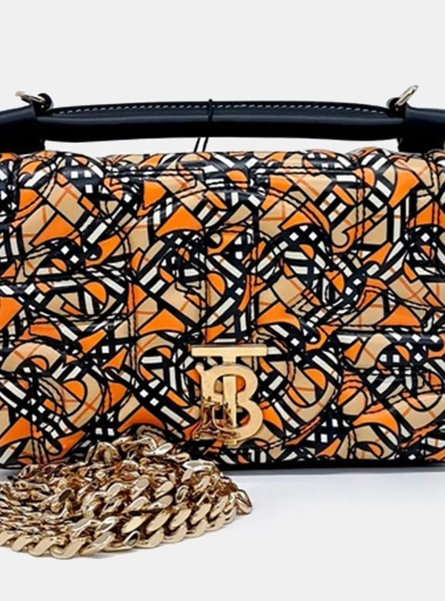 Burberry Leather Multicolor Lola Bag Small