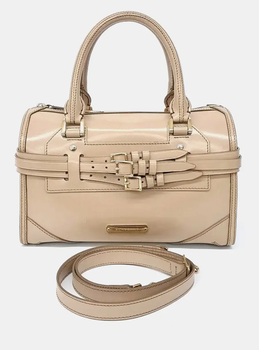 Burberry Beige Leather Tote and crossbody bag