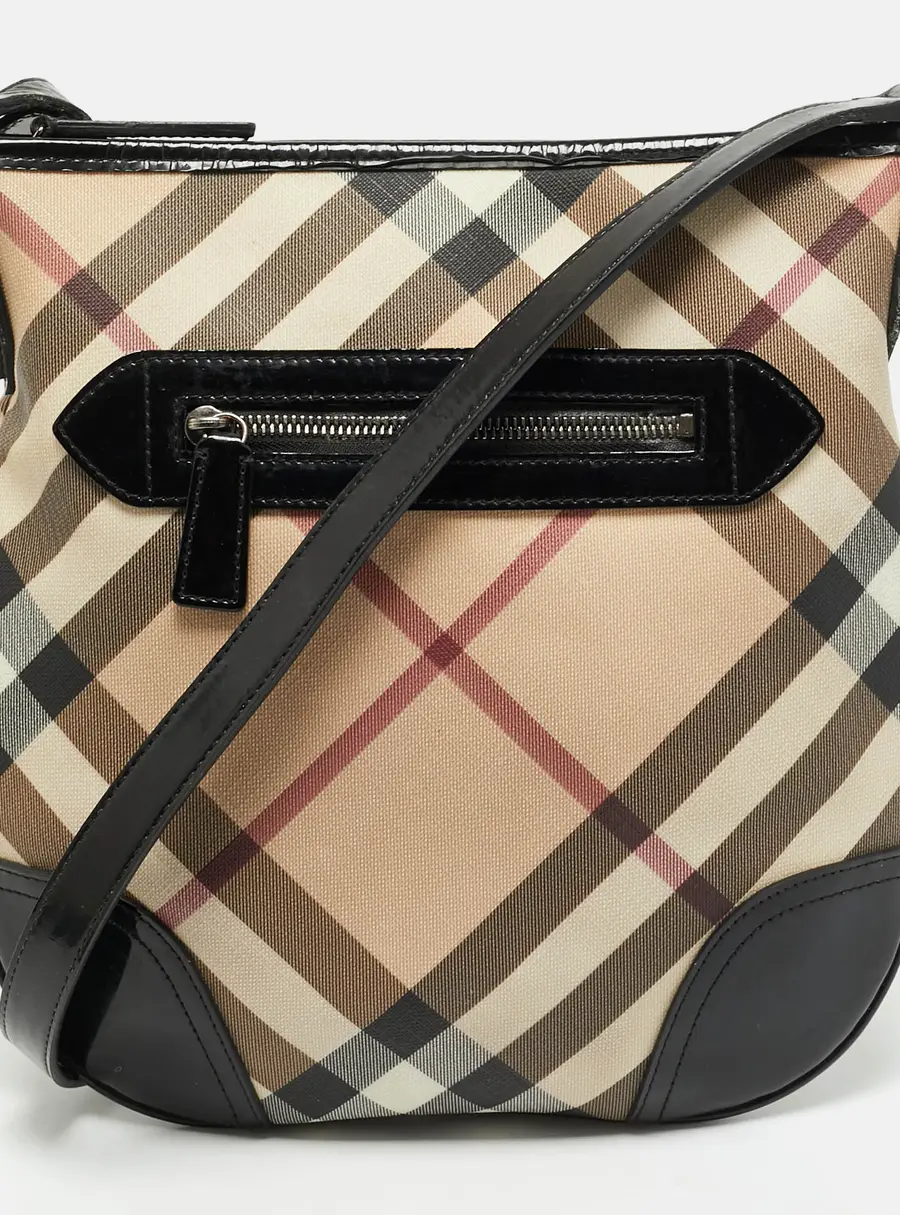 Burberry Dryden Black/Beige Supernova Check PVC Crossbody Bag