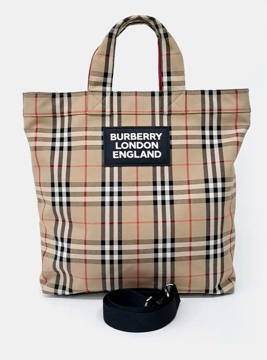 Burberry Beige Fabric tote and shoulder bag