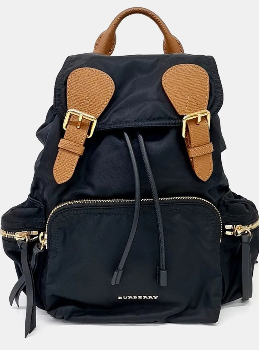 Burberry Black Fabric Rucksack Backpack