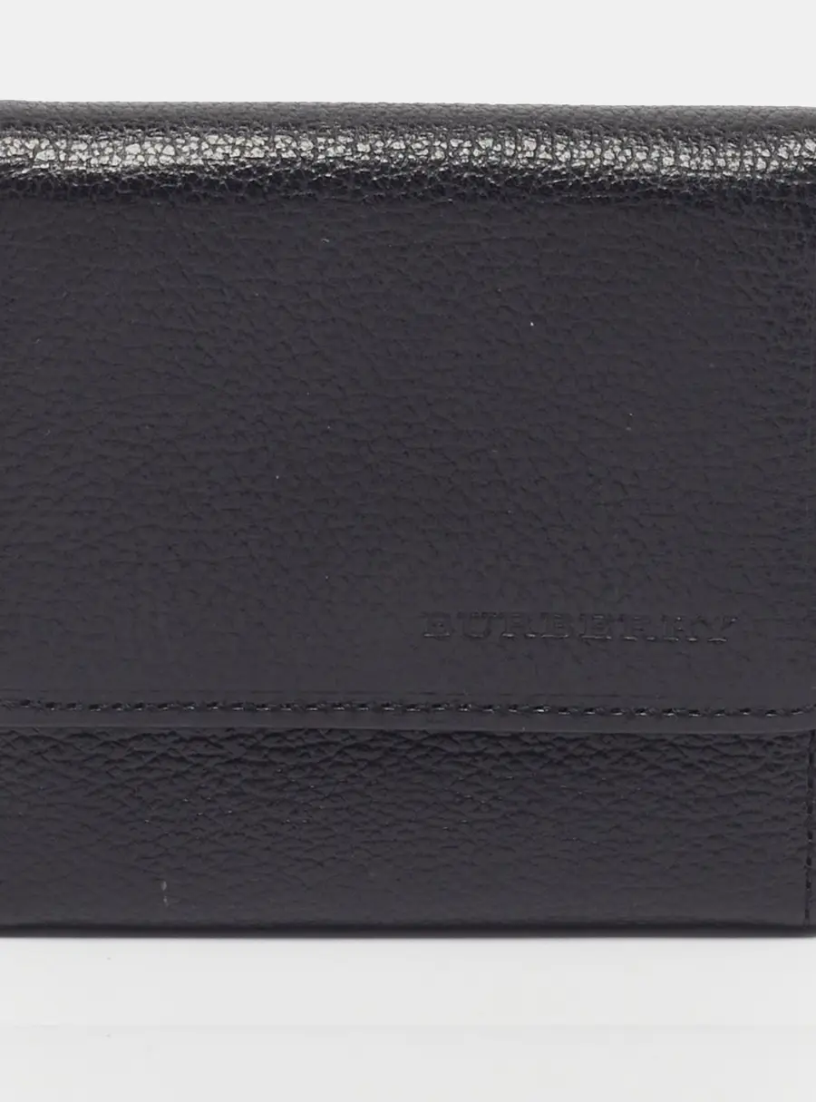 Burberry Black Leather Coin Purse