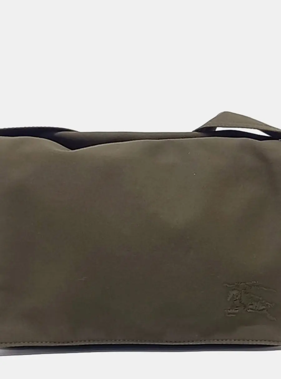 Burberry Green Fabric Trench Crossbody bag