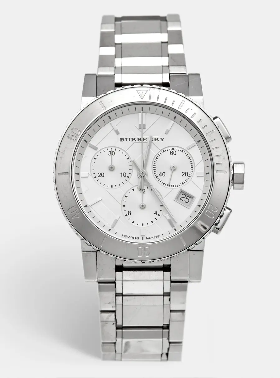 Burberry The City BU9700 Silver Dial Stainless Steel Women's Wristwatch 38 mm