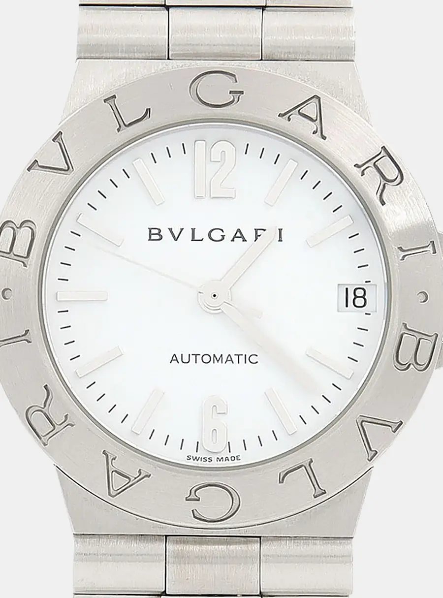 Bvlgari Diagono LCV29S Automatic CWhite Stainless Steel Women's Wristwatch 29mm