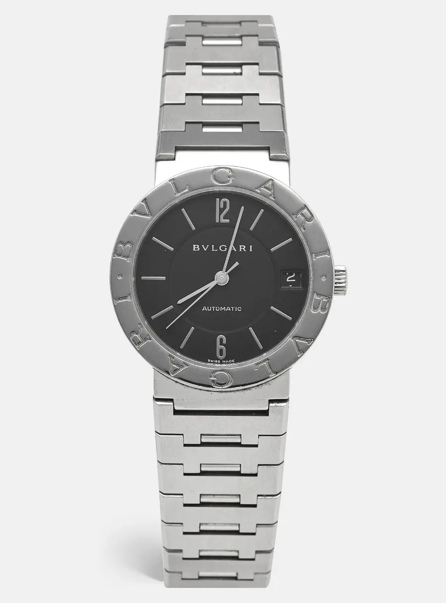 Bvlgari Bvlgari BB33SSAUTO Black Dial Stainless Steel Women's Wristwatch 33 mm