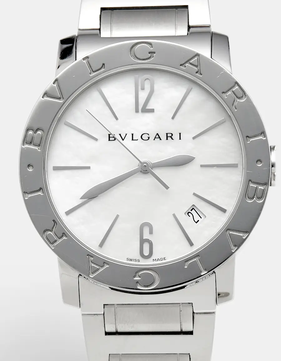 Bvlgari Bvlgari BBL37S Mother Of Pearl Dial Stainless Steel Women's Wristwatch 37 mm