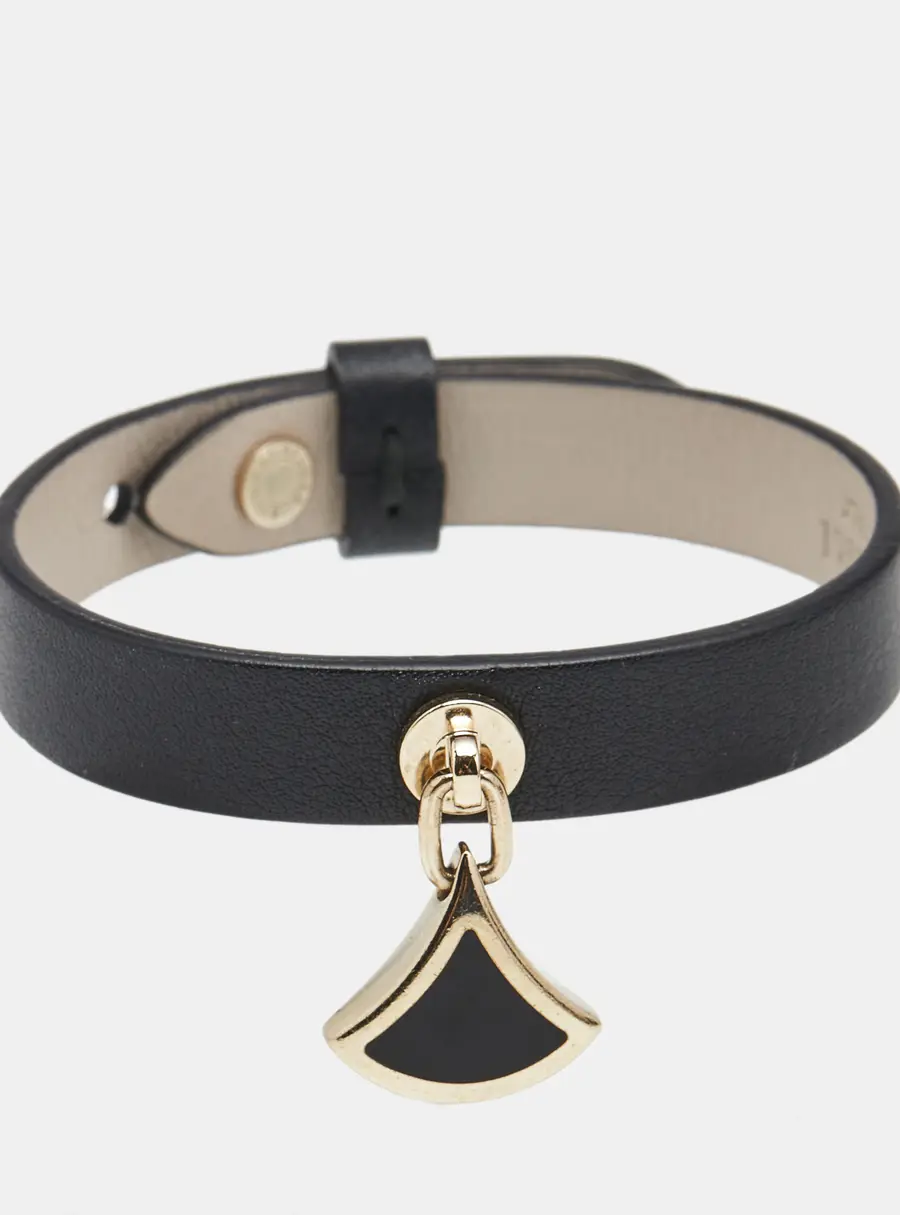 Bvlgari Diva's Dream Enamel Gold Tone Leather Bracelet