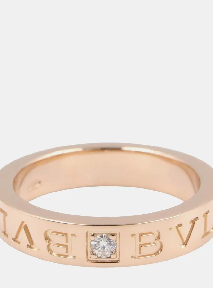 BVLGARI B.zero1 341825 18k Rose Gold Women's Ring EU 51
