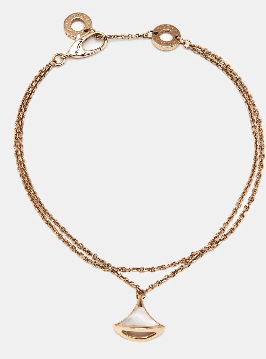 Bvlgari Divas' Dream Mother of Pearl 18k Rose Gold Bracelets SM