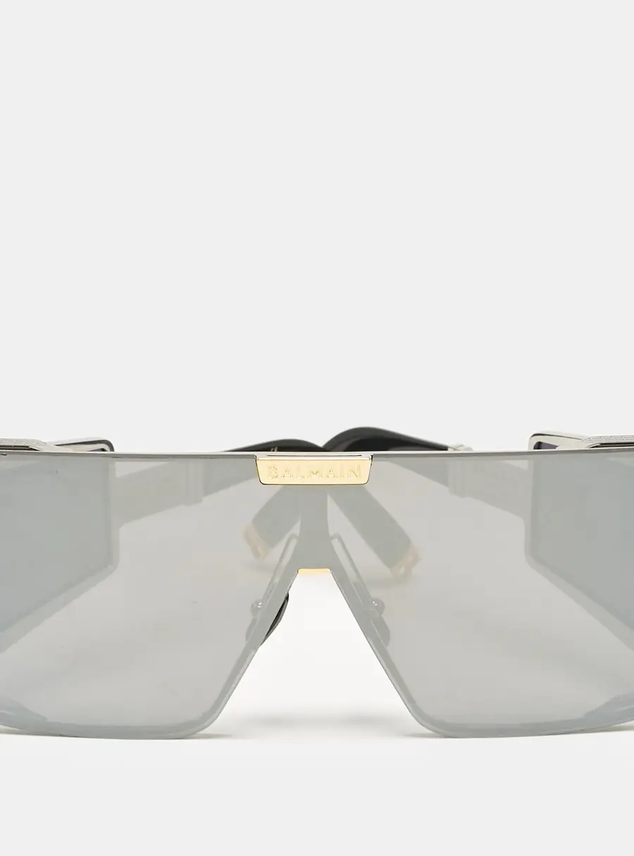 Balmain Black Limited Edition 082/450 Wonder Boy Shield Sunglasses
