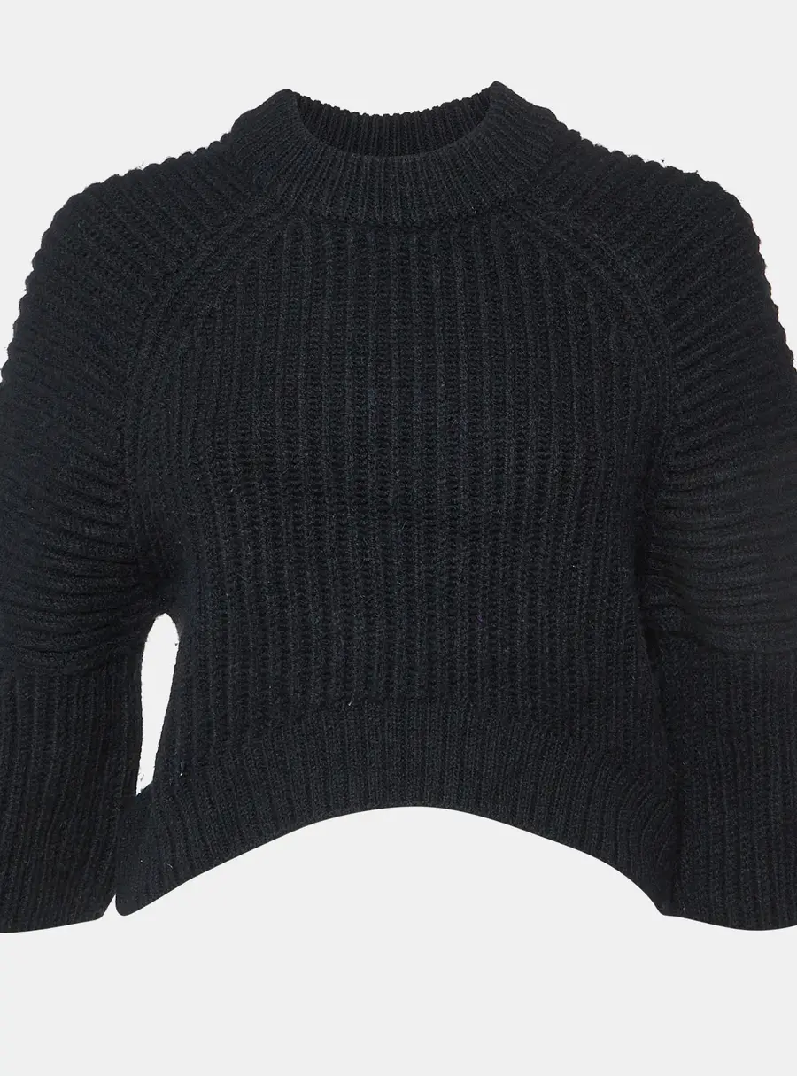 Balenciaga Black Wool Blend Jumper S