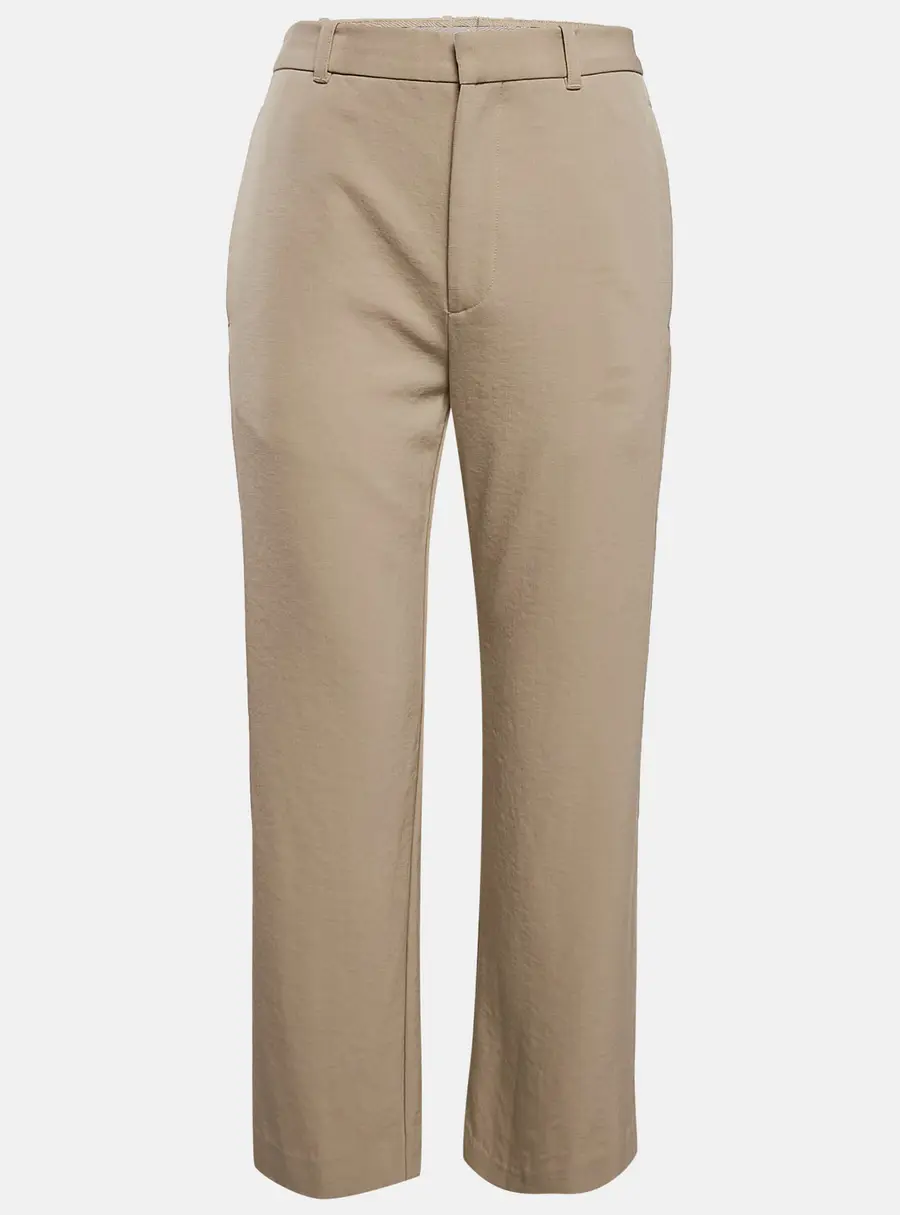 Balenciaga Beige Gabardine Straight-Leg Formal Trousers L