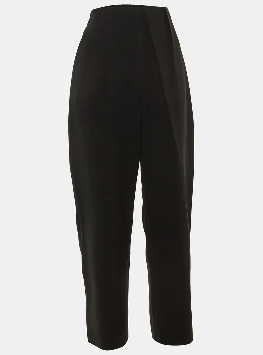 Balenciaga Black Crepe Trousers L