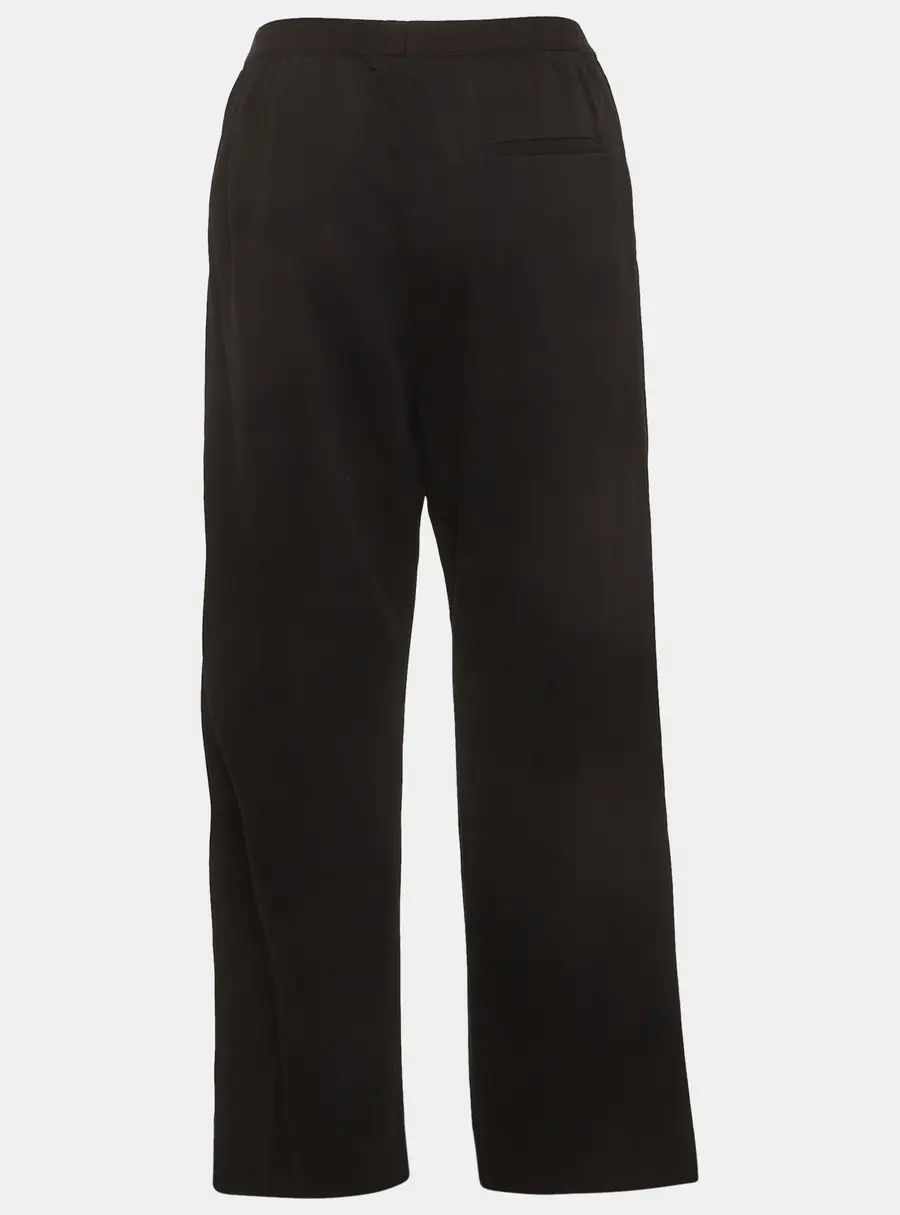 Balenciaga Black Stretch Crepe Straight Fit Pants S