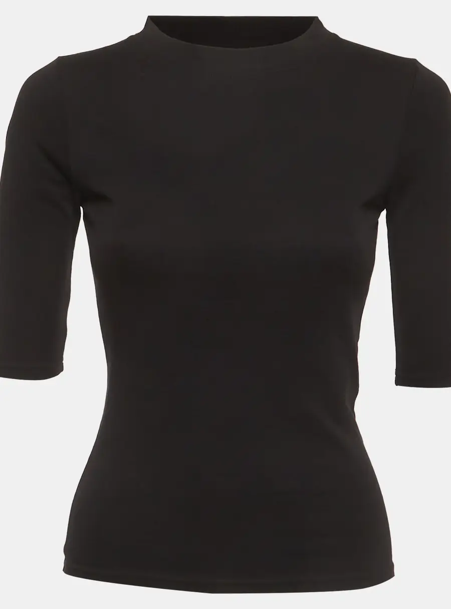 Balenciaga Black Jersey Crewneck T-Shirt M