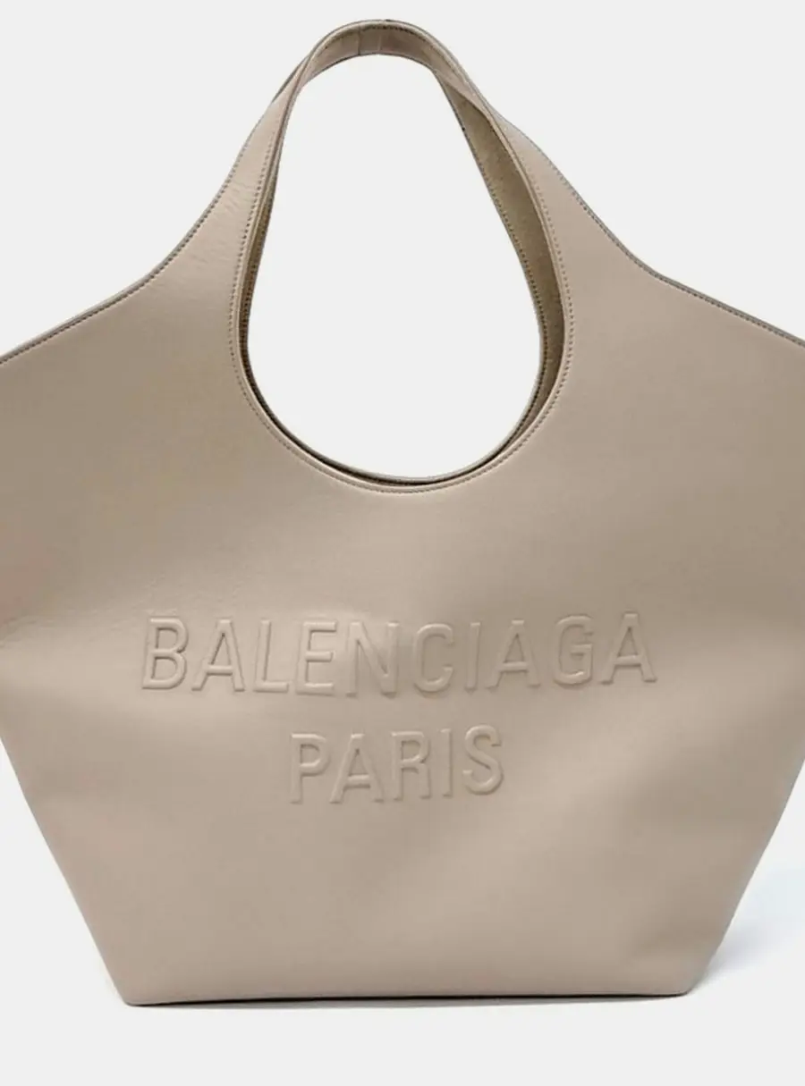 Balenciaga Beige Leather Mary-Kate Medium Tote Bag