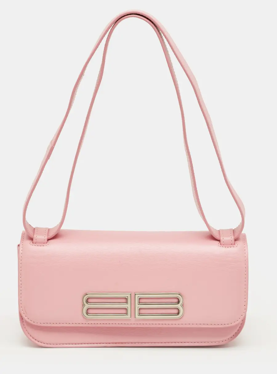 Balenciaga Pink Leather Small Gossip Shoulder Bag