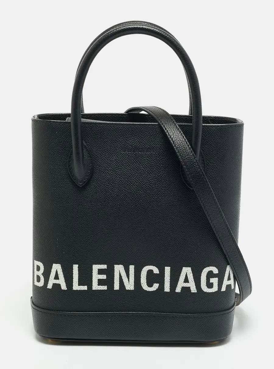 Balenciaga Ville AJ Black Leather Tote