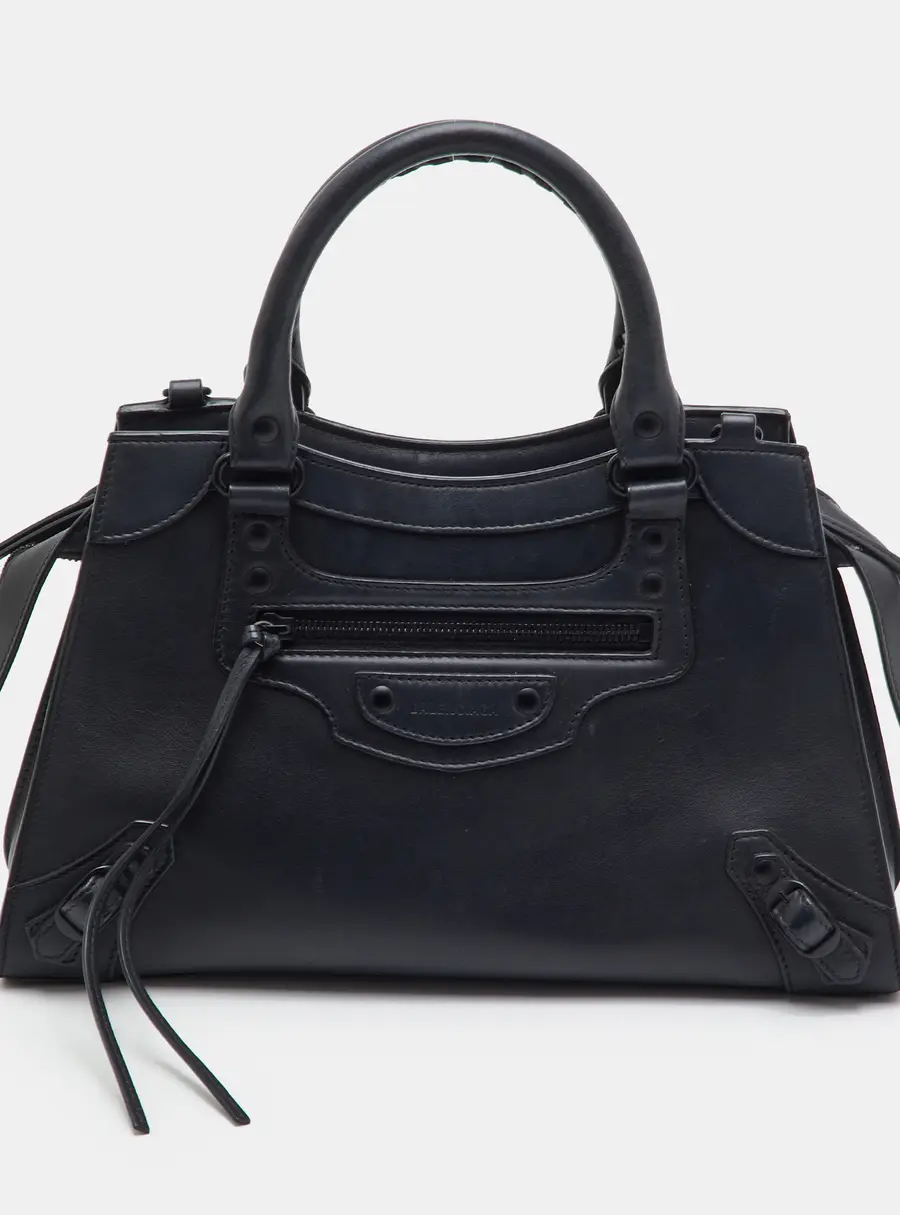 Balenciaga Neo Classic Small Dark Grey Leather Tote